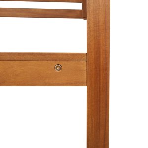 2 sztuki krzeseł ogrodowych bez oparcia z litego drewna akacjowego 7