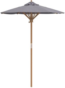 vidaXL Parasol ogrodowy ciemnoszary 150x210 cm z bambusa 2