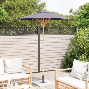 vidaXL Parasol ogrodowy ciemnoszary 150x210 cm z bambusa 3