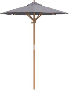 vidaXL Parasol ogrodowy ciemnoszary 150x210 cm z bambusa 4