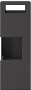 Palenisko ogrodowe vidaXL Ognisko Kwadratowe Czarne 35x35x100 cm Stal 5