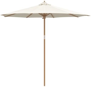 vidaXL Parasol Ogrodowy Kremowy 270x260 cm Bamboo 2