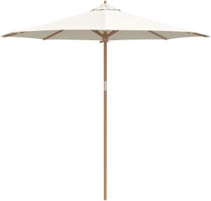 vidaXL Parasol Ogrodowy Kremowy 270x260 cm Bamboo 4