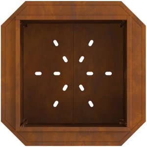 Ognisko Bezdymne 58x58x51 cm Stal Zardzewiała 6