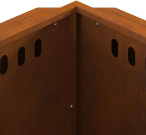 Ognisko Bezdymne 58x58x51 cm Stal Zardzewiała 8