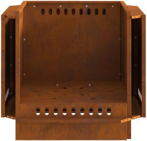 Ognisko Bezdymne 58x58x51 cm Stal Zardzewiała 9