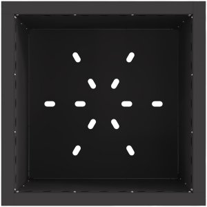 Palenisko ogrodowe vidaXL Ognisko Bezdymne Kwadratowe Czarne 48x48x50 cm Stal 4