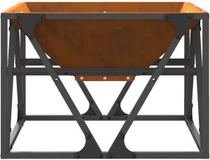 Palenisko ogrodowe vidaXL Ognisko Kwadratowe 50x50x35 cm Stal Corten 2