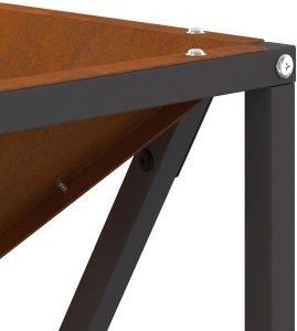 Palenisko ogrodowe vidaXL Ognisko Kwadratowe 50x50x35 cm Stal Corten 4