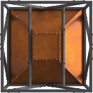Palenisko ogrodowe vidaXL Ognisko Kwadratowe 50x50x35 cm Stal Corten 5