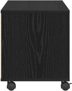 Szafka RTV Czarna 90x35x35 cm z Drewna Inżynieryjnego 1