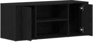 vidaXL Szafka RTV Czarny Dąb 100x35x40 cm Drewno inżynieryjne 5