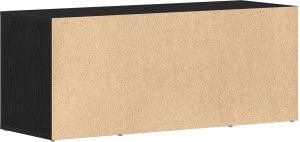 vidaXL Szafka RTV Czarny Dąb 100x35x40 cm Drewno inżynieryjne 8