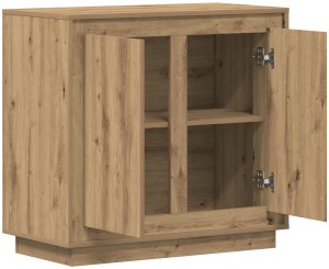 Stół boczny Artisan dąb 80x34x75 cm z drewna inżynieryjnego 5