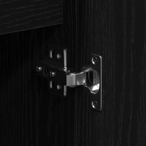 Szafka z drzwiami i szufladami Czarny Dąb 101,5x35x70 cm 9