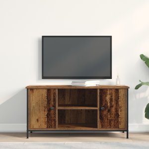 vidaXL Stolik Na Telewizor Stare Drewno 100x40x50 cm 4