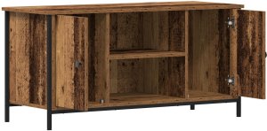 vidaXL Stolik Na Telewizor Stare Drewno 100x40x50 cm 5