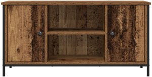 vidaXL Stolik Na Telewizor Stare Drewno 100x40x50 cm 6