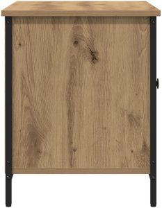 vidaXL Szafka na telewizor z dębu rzemieślniczego 80x40x50 cm i stali 7