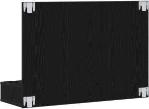 vidaXL Szafka z lustrem LED w czarnym dębie - 90x31,5x62 cm 5