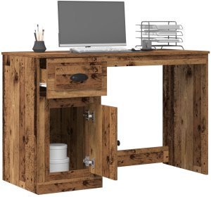 Biurko vidaXL Brązowe 115 cm x 50 cm 2