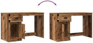 Biurko vidaXL Brązowe 115 cm x 50 cm 7