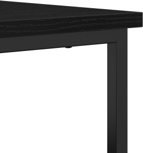 Szafka Czarna Dąb 70x30x80 cm Włókno inżynieryjne 7