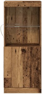 Szafka z oświetleniem LED Stary drewniany 41x37x100 cm 3