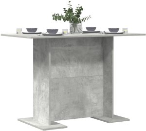 vidaXL Stół jadalny Betonowy Szary 110x60x75 cm z Drewna Inżynieryjnego 3
