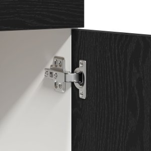 vidaXL Czarny dąb szafka na dno z szufladą - 60x46x81,5 cm wykonana z drewna inżynieryjnego (863267) 9