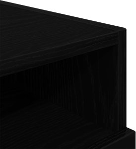 vidaXL Szafka nocna z lampkami LED Czarny Dąb 40x39x37 cm 11