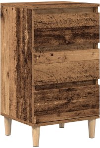 vidaXL Szafka nocna z postarzanego drewna 40x35x70 cm z drewna inżynieryjnego 2