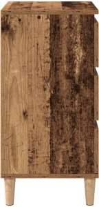 vidaXL Szafka nocna z postarzanego drewna 40x35x70 cm z drewna inżynieryjnego 7