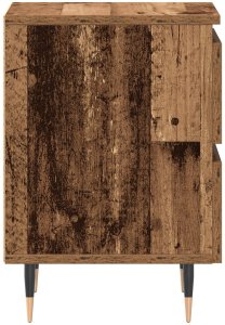 vidaXL Szafka nocna Stare drewno 40x35x50 cm Drewno inżynieryjne 7