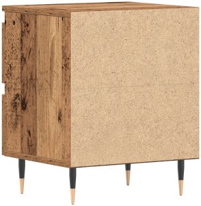 vidaXL Szafka nocna Stare drewno 40x35x50 cm Drewno inżynieryjne 8