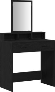 Toaletka Czarny dąb MDF i szkło 79 x 41 x 140 cm Toaletka 2