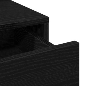 Toaletka Czarny dąb MDF i szkło 79 x 41 x 140 cm Toaletka 9