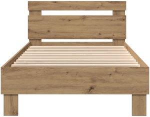 Ramka łóżka z oświetleniem LED Dąb Artisan 100x200 cm 6