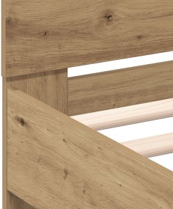 Ramka łóżka z oświetleniem LED Dąb Artisan 100x200 cm 9