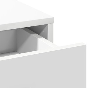 vidaXL Toaletka Biała MDF 100 x 41 x 140 cm Toaletka Prostokątna 8