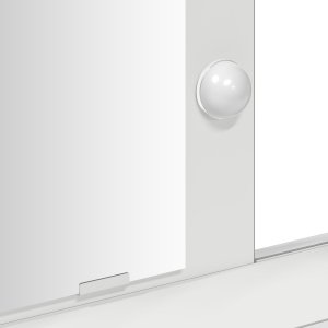 vidaXL Toaletka Biała MDF 100 x 41 x 140 cm Toaletka Prostokątna 9