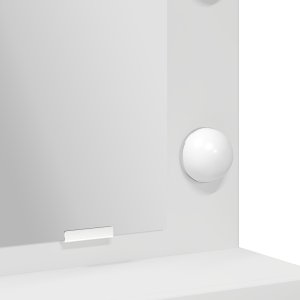 Toaletka z LED-owym podświetleniem, biała, 50x41x135 cm 9