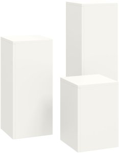 Stojaki na rośliny na zewnątrz Filary 3 szt. Biała Stal 7