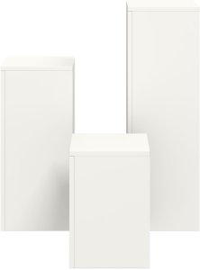 Stojaki na rośliny na zewnątrz Filary 3 szt. Biała Stal 8