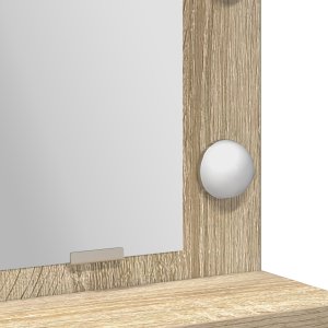 Toaletka z LED-owym oświetleniem w kolorze dębu Sonoma 50x41x135 cm 9