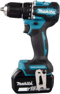 Makita DDF487RFE3 wkrętak zasilany/zakrętark udarowy 1700 RPM Czarny, Niebieski, Stal 9