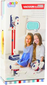 LeanToys Odkurzacz Pionowy Zestaw do Sprzątania Dla Dzieci Stacja Światła Dźwięki Biały 5