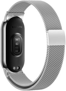 Beline pasek Mi Band 9/8 Magnetic        srebrny/silver 2