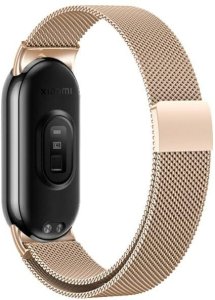 Beline pasek Mi Band 9/8 Magnetic        różowo-złoty/rosegold 2