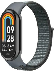 Beline pasek Mi Band 9/8 NylonLoop       szary/grey 2